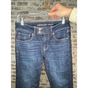 American Eagle | women dark wash kick boot denim jeans